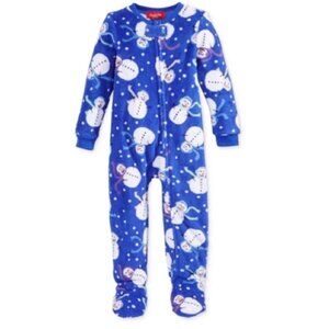 Family Pajamas Unisex Baby Boys or Girls Christmas Snowman Microfleece PJ's